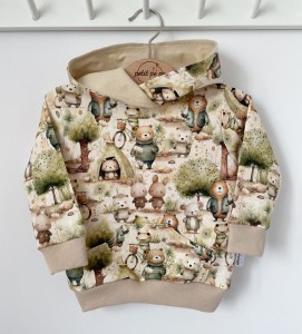 Bluza dresowa z kieszonkami - Leśne miśki