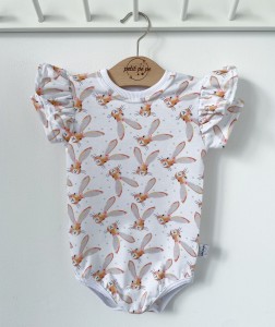 Body z cienkiej dzianiny jersey - Zajączki