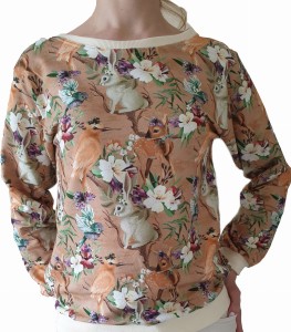 Bluza damska - zwierzątka w lesie