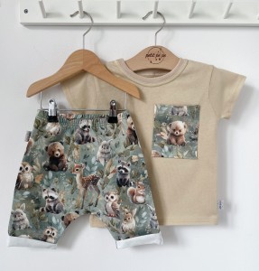 Zestaw spodnie + koszulka - Spring forest