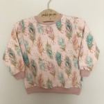 Bluza dresowa - boho piórka
