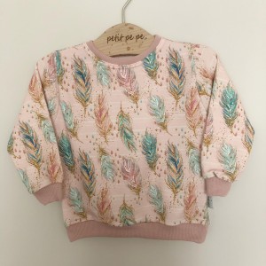 Bluza dresowa - boho piórka