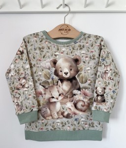 Bluza dresowa z panelem - Woody world