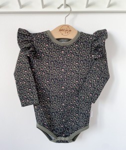 Body z dresówki  - Panterka khaki