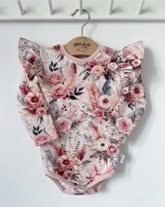 Body z dresówki  - Sweet rose