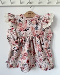 Sukienka z dresówki - Sweet rose