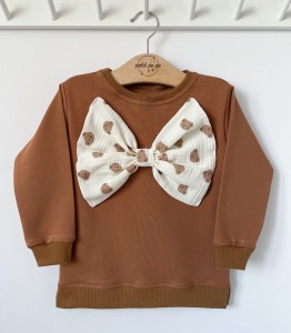 Bluza dresowa z kokardą - Miś