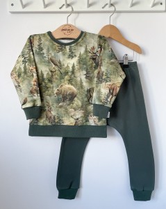 Zestaw dresowy spodnie + bluza - Górska panorama