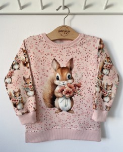 Bluza dresowa z panelem - Wiewióreczka