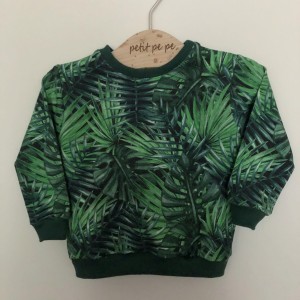 Bluza dresowa - zielone liście