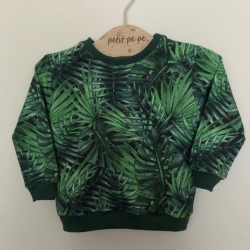 Bluza dziecięca - zielone liście.jpg