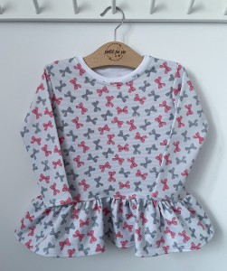 Bluzeczka z baskinką - Kokardki