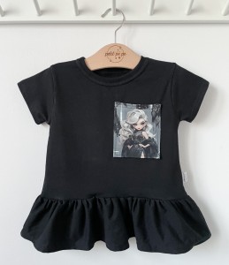 Bluzeczka z baskinką z kieszonką- Czarodziejki