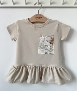 Bluzeczka z baskinką z kieszonką- Rosalie