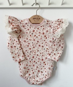 Body z dresówki  - W kwiatach 