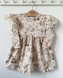 Sukienka z dresówki - Słodka gromadka