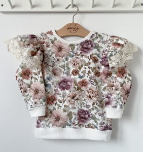 Bluza dresowa z rozcięciami - Gardenia