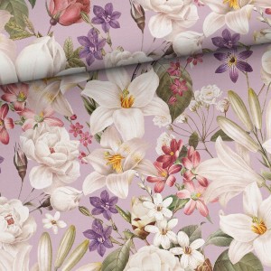 Body z dresówki  - Mauve flower
