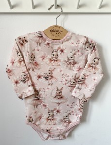 Body z dresówki  - Ballerina bunny