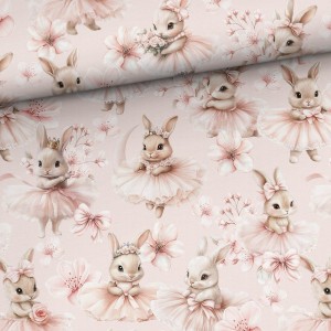 Sukienka z dresówki - Ballerina bunny