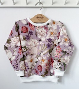 Bluza dresowa - Mauve flower