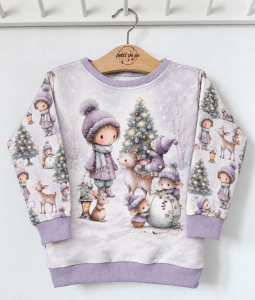 Bluza dresowa z panelem - Magiczna zima