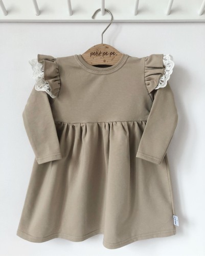 Sukienkda z dresówki - khaki.jpg