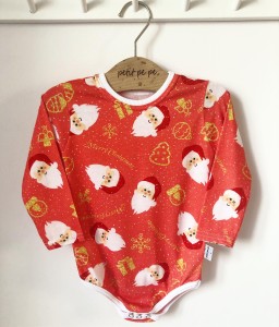 Body z cienkiej dzianiny jersey - Santa Clause