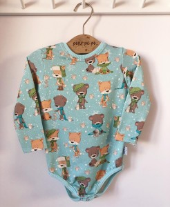 Body z dresówki  - miś i lisek