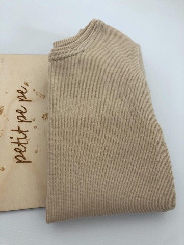 Body dziecięce - ściągacz prążek beż.jpg