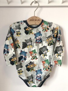 Body z dresówki - Super Kitty