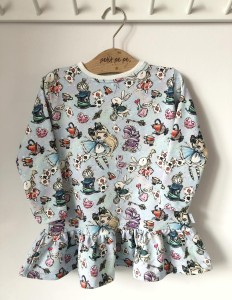Sukienka trapezowa z dresówki - pure magic