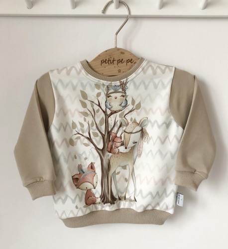 Bluza dziecięca z panelem - Sarenka i przyjaciele.jpg